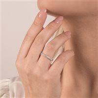 Ring Mirco Visconti Woman Vera  in White Gold Diamante 0.30 Ct Z481/40 - Z481/40